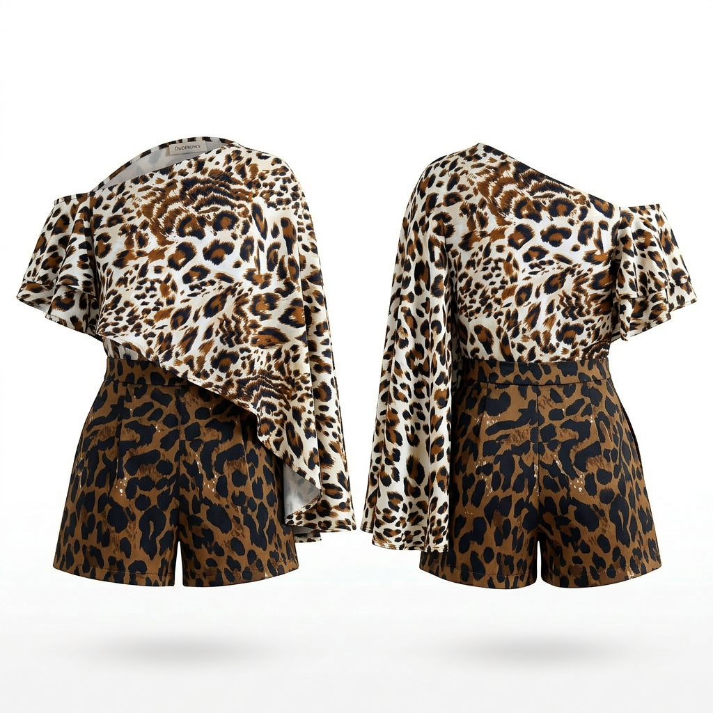 Audacious Chiffon Leopard Kimono