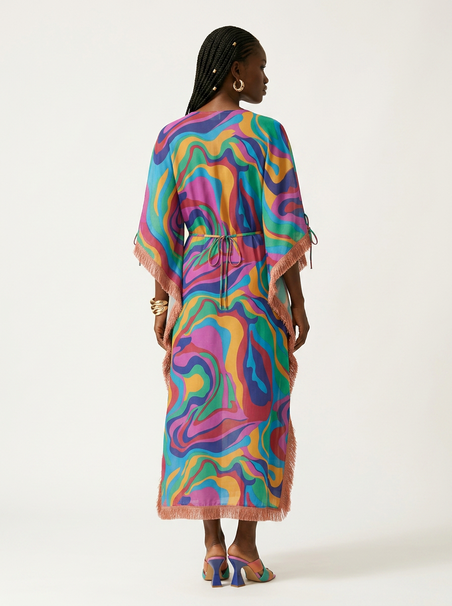 Magnetic Chiffon Fringe Bubu