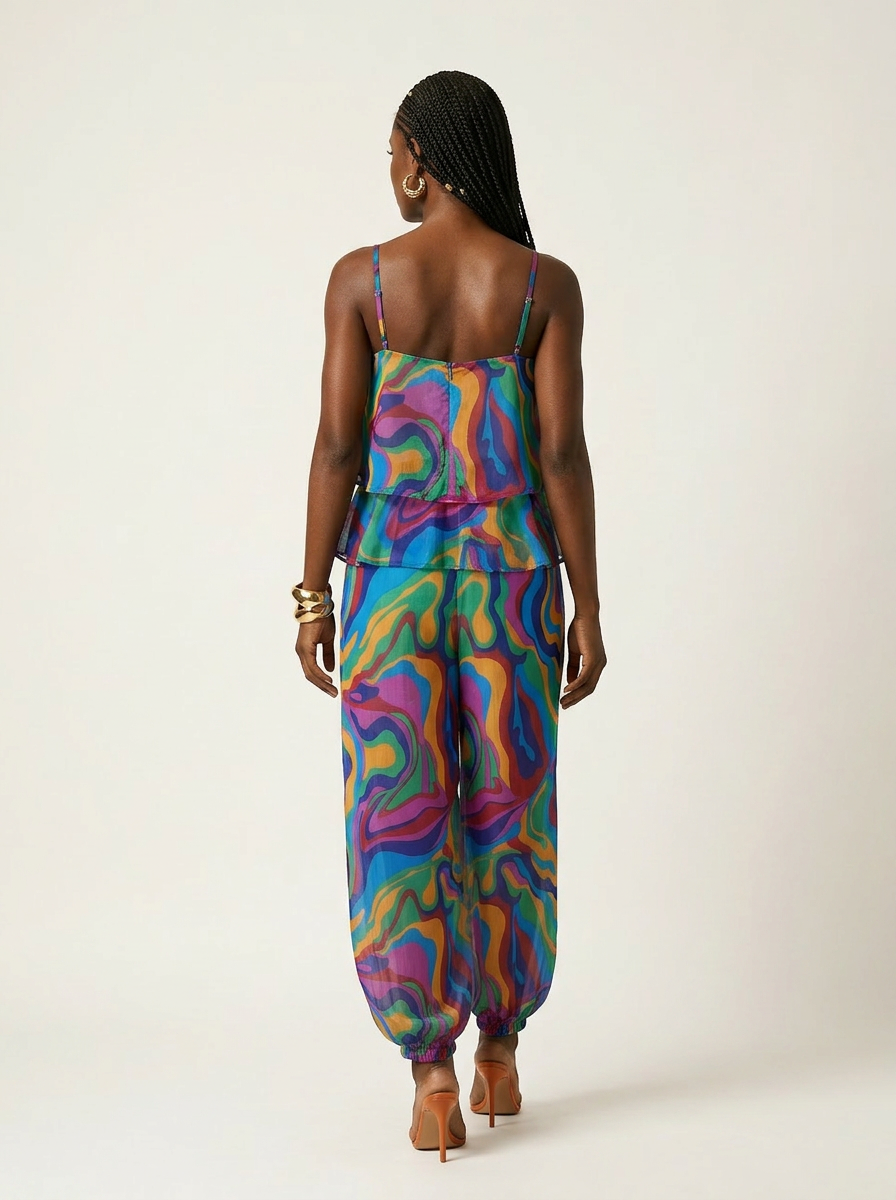 Vibrant Silk Spiral Buba