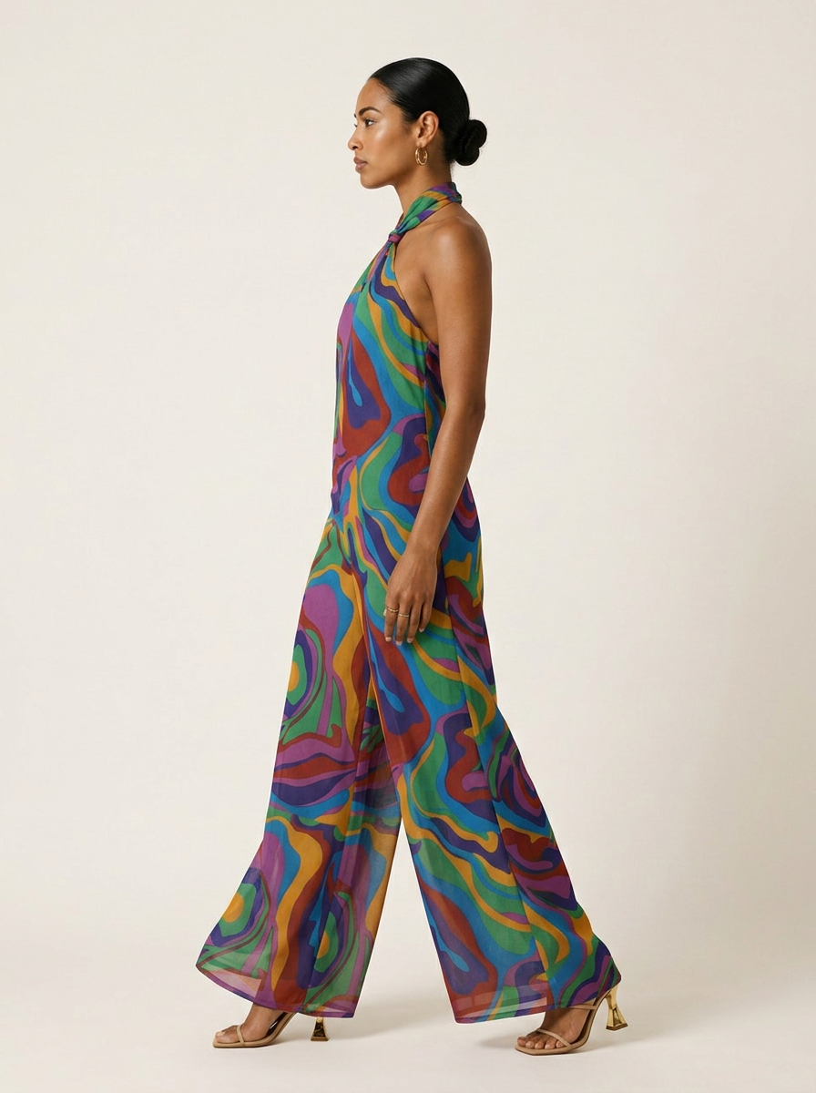 Radiant Zonuvira Halter Jumpsuit
