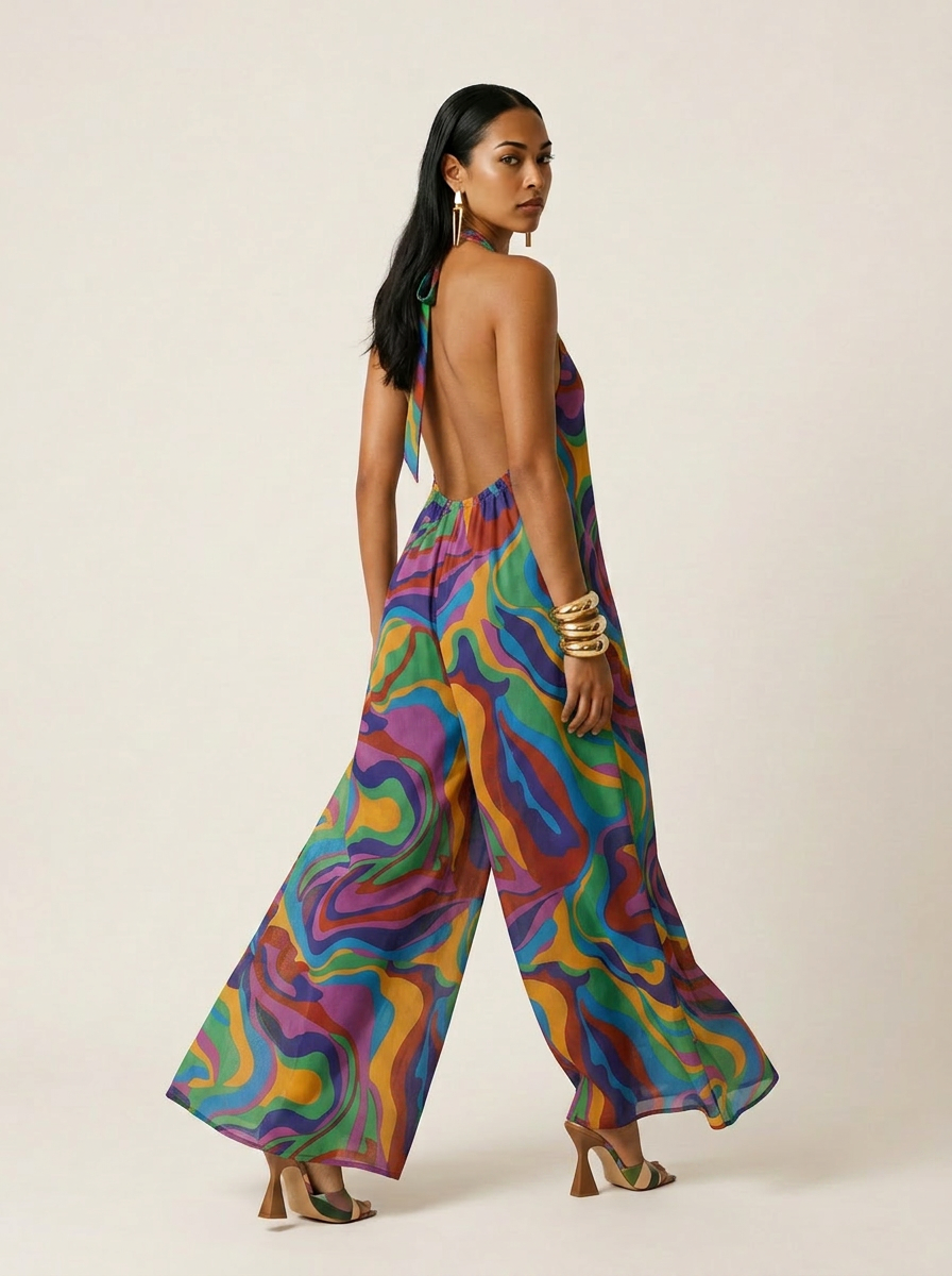 Radiant Zonuvira Halter Jumpsuit