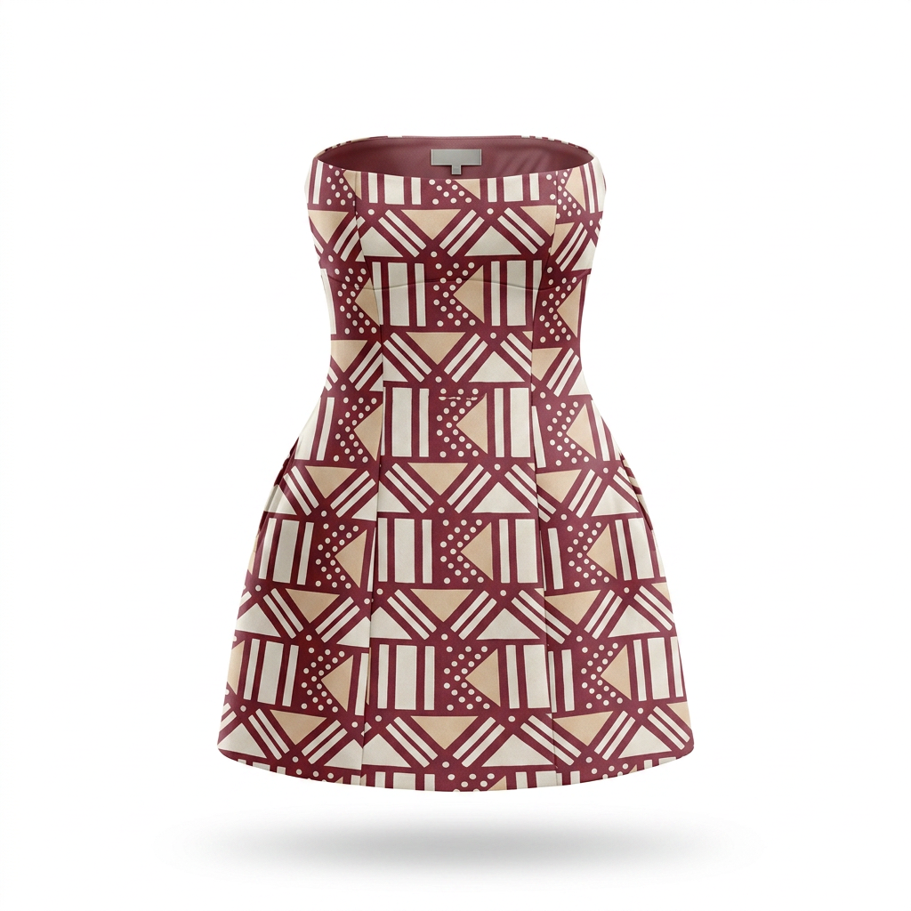 Magnetic Zemani Luvoni Mini Chiffon Strapless Dress