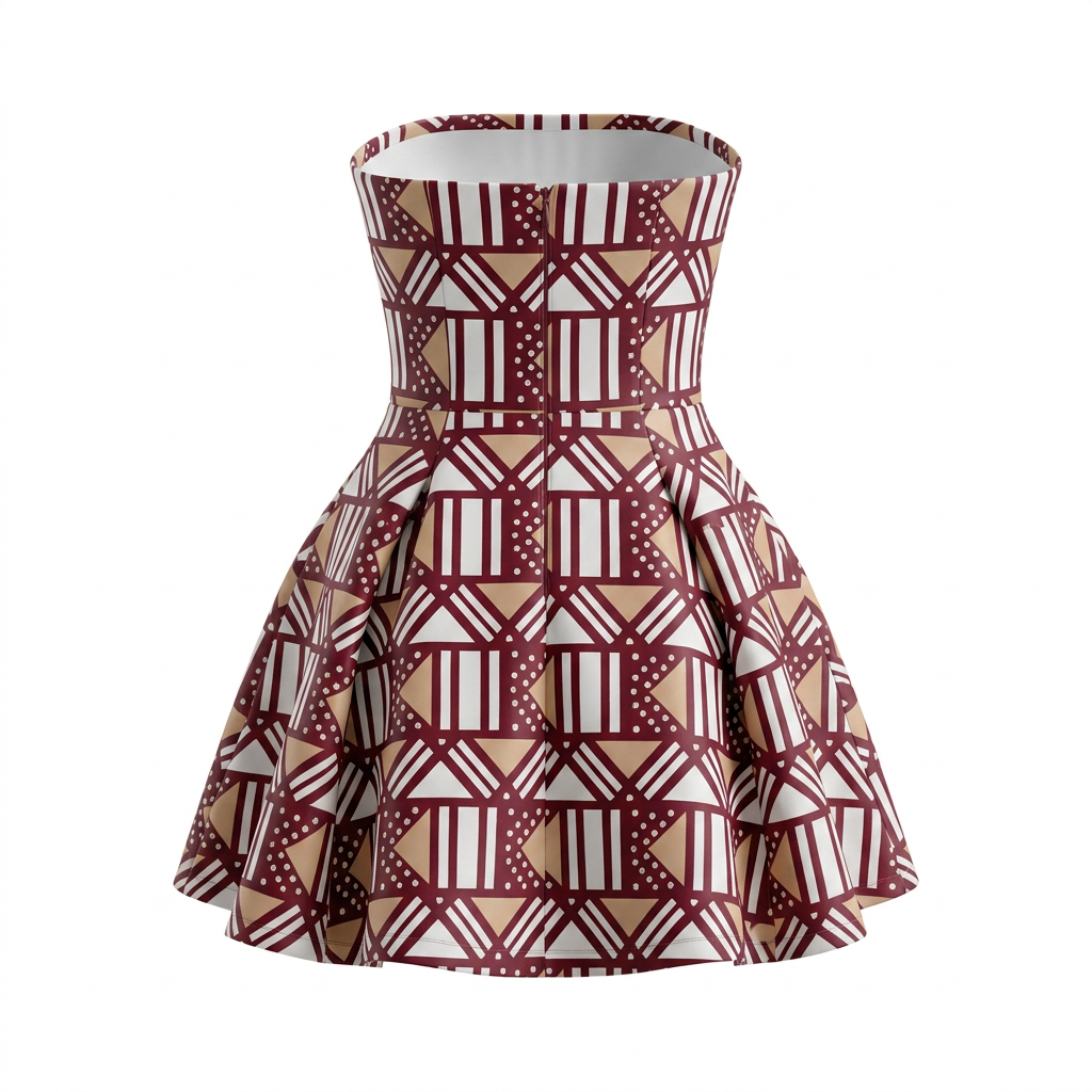 Magnetic Zemani Luvoni Mini Chiffon Strapless Dress