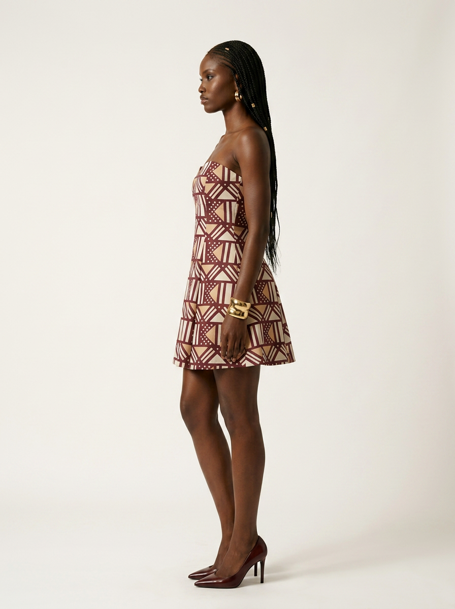 Magnetic Zemani Luvoni Mini Chiffon Strapless Dress