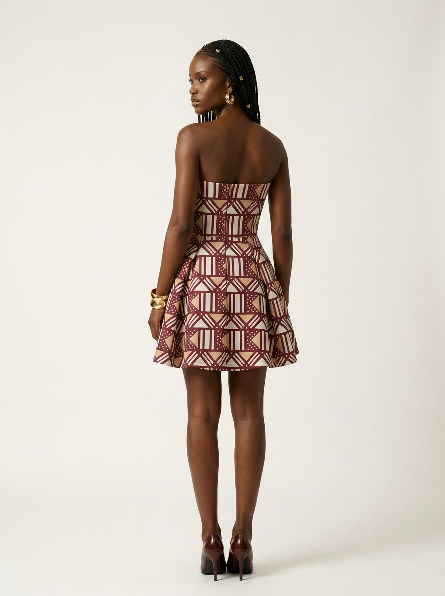 Magnetic Zemani Luvoni Mini Chiffon Strapless Dress